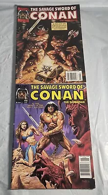Buy Lot 2 Marvel The Savage Sword Of Conan #197,198 Com27 • 9.59£