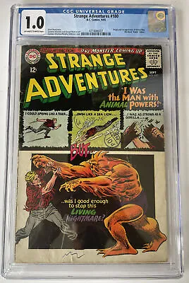 Buy Strange Adventures #180 DC Comics CGC 1.0 Sept 1965 1st App Of Animal Man • 184.95£
