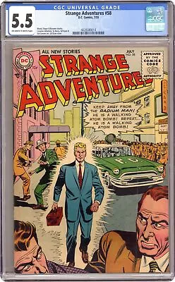 Buy Strange Adventures #58 CGC 5.5 1955 4028380014 • 93.26£