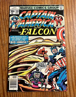 Buy Captain America #209 1977 FN 1st Full Appearance & Origin Arnim Zola Newsstand • 11.91£