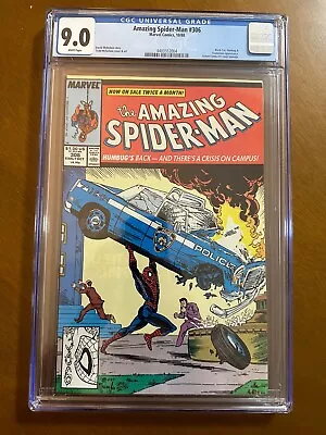 Buy Amazing Spider-Man #306 CGC 9.0 WP Action Comics #1 Homage McFarlane! • 71.96£