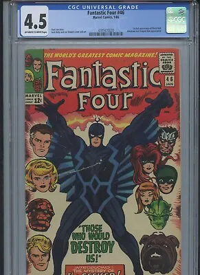 Buy Fantastic Four Vol 1 #46 1966 CGC 4.5 (1st Full App Of Black Bolt) • 127.92£