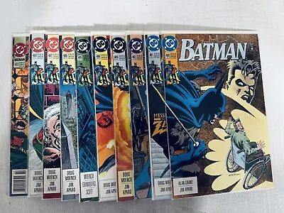 Buy Batman 480-489 Straight Run 10 Books Vf/nm Bane Black Mask  Lot • 22.49£