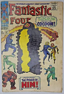 Buy Fantastic Four #67 1st App Him Warlock Marvel Comics (1967) • 67.95£