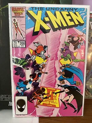 Buy Marvel Comics Uncanny X-Men Issue #208 1986 Hellfire Club - First Omega Mutant • 7.88£