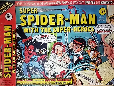Buy Super Spider-Man #180  1976  Reprints ASM #131 Thor #186 The Punisher 2pg Spread • 0.85£