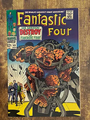 Buy Fantastic Four #68 - GORGEOUS HIGHER GRADE - Marvel Comics 1967 • 7.63£