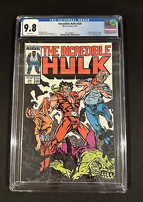 Buy Incredible Hulk #330 CGC 9.8 - Todd McFarlane Art Begins - Brand New Case! • 123.93£
