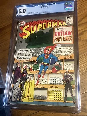 Buy Superman 179 CGC 5.0 Affordable Silver Age Superman In Good Condition • 68.30£
