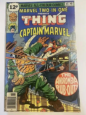 Buy MARVEL TWO-IN-ONE #46 The Thing Vs Hulk UK Price Marvel Comics 1978 VF • 4.95£