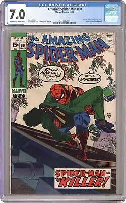 Buy Amazing Spider-Man #90 CGC 7.0 1970 4377562004 • 130.45£