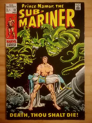 Buy Sub-Mariner #13 - 1st Appearance Gargantos - Prince Namor Pence Copy Marvel 1969 • 20£