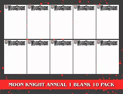 Buy [10 Pack] Moon Knight Annual #1 Unknown Comics Exclusive Blank Var (02/15/2023) • 81.43£