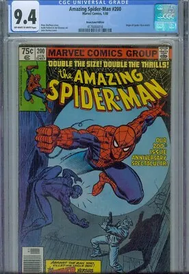 Buy Amazing Spider-man #200 Cgc 9.4, 1979, Origin Retold, Newsstand Edition • 98.83£