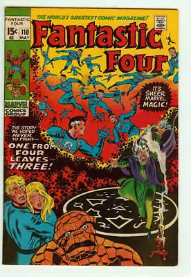 Buy Fantastic Four #110 6.5 // 1st Cover Appearance Of Agatha Harkness Marvel 1971 • 49.02£