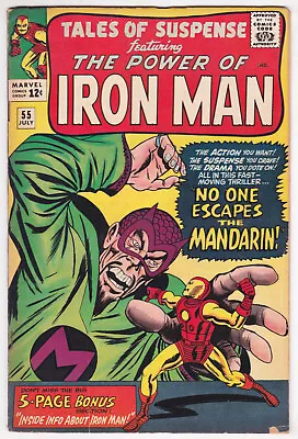 Buy Tales Of Suspense #55 Very Good 4.0 Iron Man Mandarin The Watcher 1965 • 54.68£