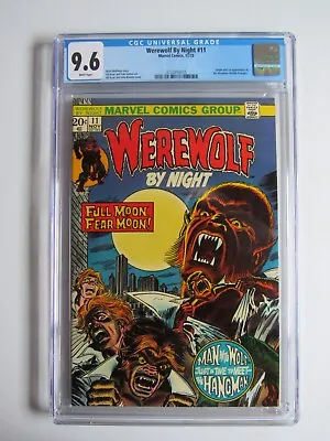 Buy Werewolf By Night 11 CGC 9.6 WP 1st Hangman 1973 • 260.11£