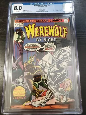 Buy Werewolf By Night#32-Origin & 1st App Of Moon Night-Rare U.K. Variant 8.0, White • 1,700£