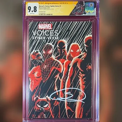 Buy Marvel's Voices Spider-verse #1 Variant Cover Cgc 9.8 Ss Signed By Shameik Moore • 240.73£