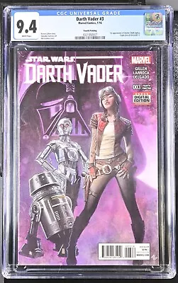 Buy DARTH VADER #3 (2016) CGC 9.4 1st DOCTOR APHRA 4TH FOURTH PRINTING STAR WARS • 196.40£