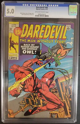 Buy Daredevil #80 CGC 5.0 • 80.06£