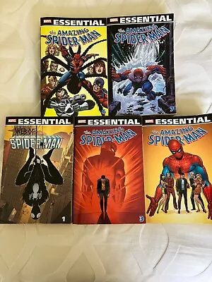 Buy Essential Spider-man - Five Volumes  - 1, 3, 4, 6 And 7 Marvel Graphic Novels  • 29.99£