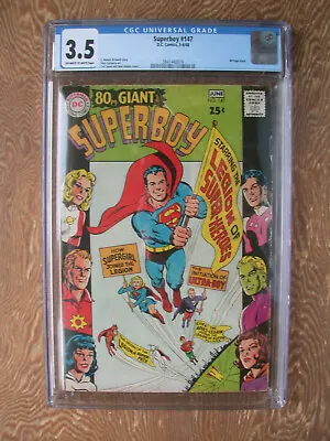 Buy Superboy #147  CGC 3.5  80 Page Giant  Featuring Legion Of Super-Heroes • 39.72£
