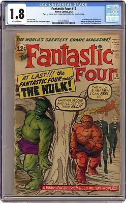 Buy Fantastic Four #12 CGC 1.8 1963 0318782002 • 402.31£