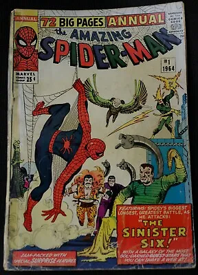 Buy Marvel Amazing Spider-Man Annual #1 - 1964 • 355.63£