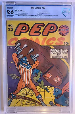 Buy Pep Comics #22 CBCS 9.6 (R) 1st Appearance Of Archie, Betty & Jughead; Hangman • 183,090.15£