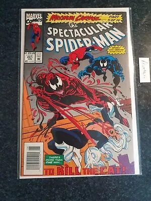 Buy Spectacular Spiderman 201 Vfn Rare Maximum Carnage • 0.99£