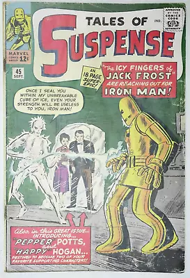 Buy Tales Of Suspense #45 1st Pepper Potts Man Marvel Comics (1963) • 169.95£