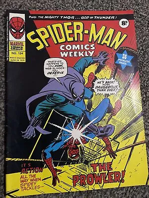 Buy Spider-Man Uk Weekly 124 -  1st App Arthur Stacy Amazing Spider-Man 93 Uk Issue • 3£