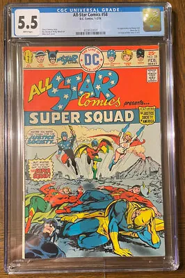 Buy ALL-STAR COMICS #58 1st Appearance Of POWER GIRL CGC 5.5 White Pages DC • 119.49£