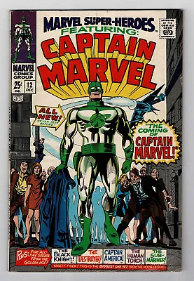 Buy Marvel Super-Heroes 12   Origin & 1st Captain Marvel   1st Yon-Rogg • 63.54£