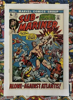 Buy SUB-MARINER #56 - DEC 1972 - 1st CORAL APPEARANCE! - VFN (8.0) PENCE COPY! • 24.99£