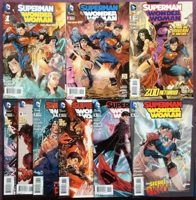Buy Superman Wonder Woman #1 To #10 (#9 Missing) DC 2013. 9 X FN- To NM Comics. • 29.50£