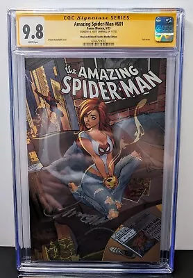 Buy Amazing Spider-Man 601 CGC 9.8 Signed J Scott Campbell Foil Mexican Quinto Mundo • 294.11£