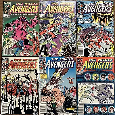 Buy The Mighty Avengers Lot Of 6 244 246 247 249 252 253 1984 -85 Marvel Comic Books • 14.39£