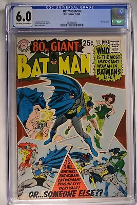 Buy Batman #208 CGC 6.0 Ow/w   80 Pg Giant Issue 1969 D.C. Comics • 98.95£