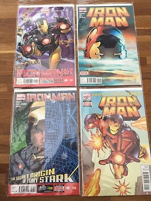 Buy Iron Man Comic Bundle Marvel 258.1 And 258.2, Marvel Now! 001 And 010 • 8£