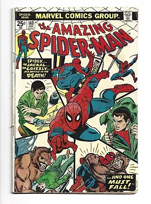 Buy Amazing Spider-Man #140, VG- 3.5, 1st Appear Glory Grant; Marvel Value Stamp • 7.60£
