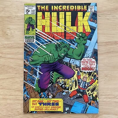 Buy Incredible Hulk Issue #127 Marvel Comics (May 1970)  • 64.05£