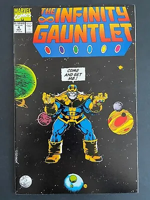 Buy Infinity Gauntlet #4  Marvel Comics 1991 George Perez Thanos Avengers NM • 18.90£
