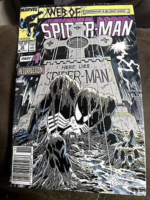 Buy Web Of Spider-Man #32, VF+ 8.5, Kraven's Last Hunt; Newsstand • 63.89£