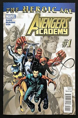 Buy Avengers Academy #1 1st Appearance Hazmat/Mettle/Striker/Veil/Finesse Marvel • 44.95£