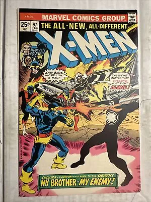 Buy X-Men #97 1st Eric The Red; 1st Lorna Dane As Polaris VF+ 1976 Marvel • 108.08£
