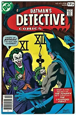 Buy DETECTIVE COMICS No.475 - DC 1978 - 'The Laughing Fish' - The Joker Is Back: VF • 80£