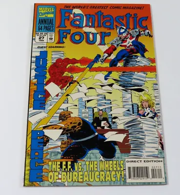 Buy Fantastic Four Annual #27 NM+ WP Marvel 1994 1st App Time Variance Authority • 7.99£