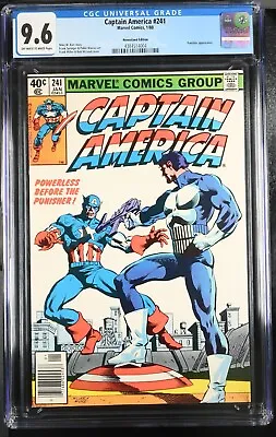 Buy 1980 Captain America 241 CGC 9.6 Newsstand. Classic Punisher Cover • 280.62£